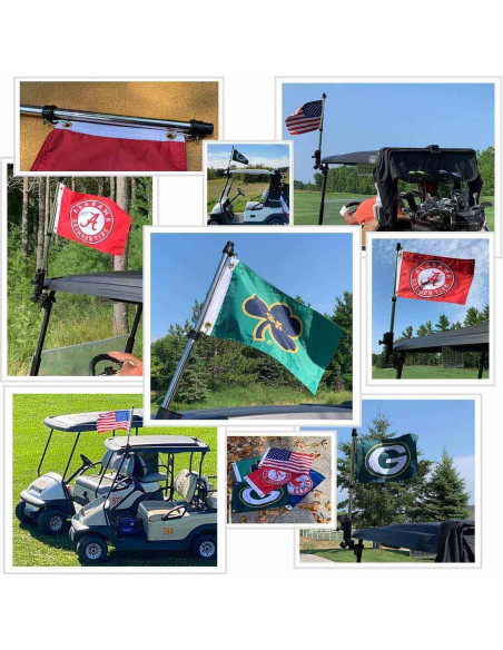 Soporte de Bandera para Carrito de Golf WinCraft con Bandera 30x45cm