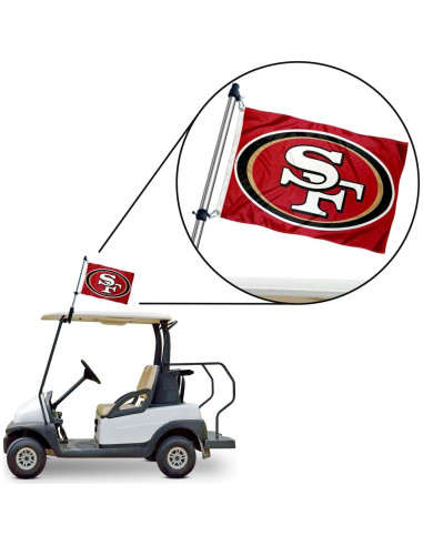 Soporte de Bandera para Carrito de Golf WinCraft con Bandera 30x45cm