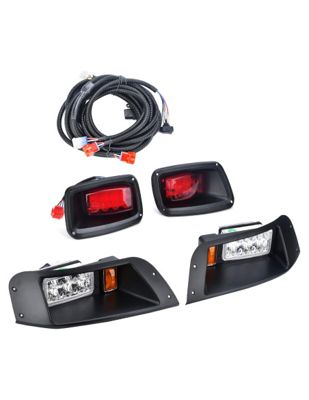 Kit de luces LED delanteras y traseras Lochnchn 12V para EZGO TXT