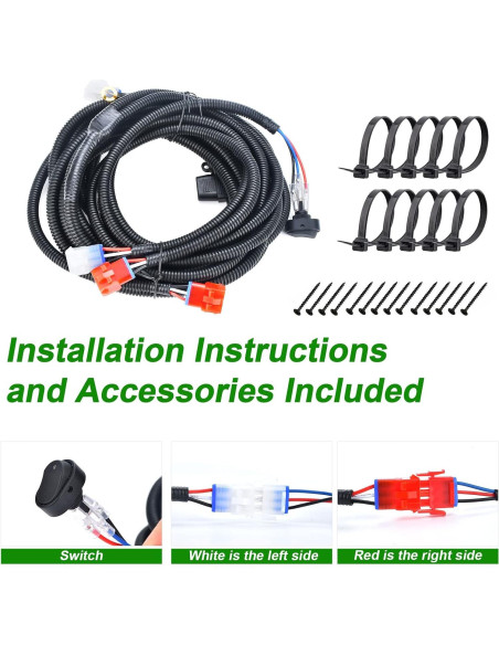 Kit de luces LED delanteras y traseras Lochnchn 12V para EZGO TXT