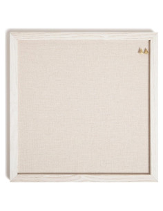 Tablero de Corcho U Brands 36x36 cm Lino Blanco Cuadrado