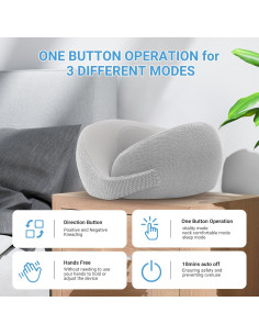 Masajeador de Cuello Shiatsu Youdgee, Almohada Eléctrica 2600mAh 2