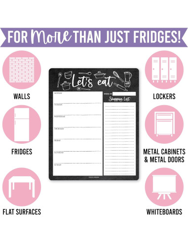 Planificador de Comidas Magnético Hadley Designs 20x20 cm