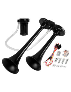 Bocina de Aire Doble CARFKA 12V 150DB con Compresor 120 PSI