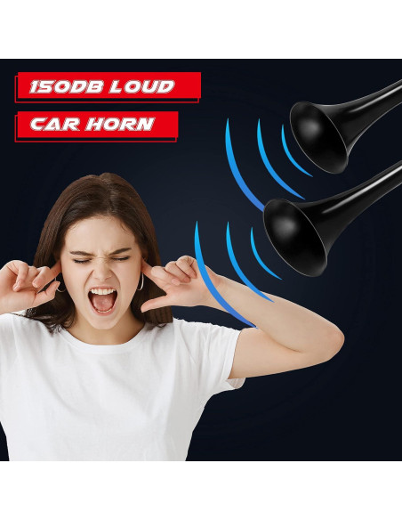 Bocina de Aire Doble CARFKA 12V 150DB con Compresor 120 PSI