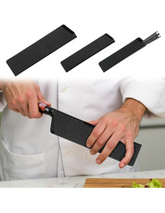 Juego de 3 Fundas para Cuchillos JIYIN 20cm 15cm 12.7cm Negro 2