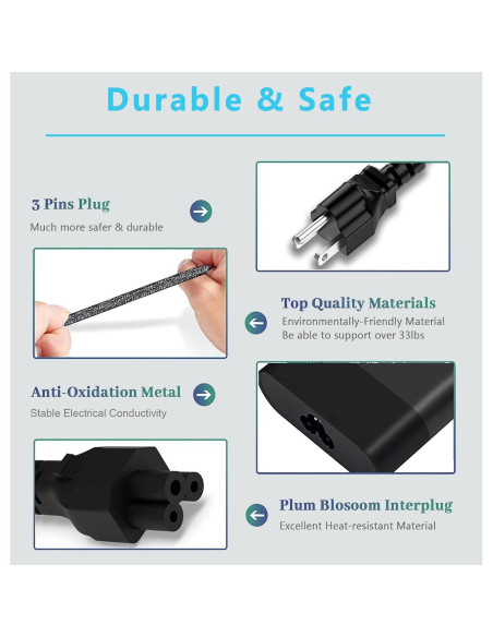 Cargador USB C 90W KUANTEN para Laptop Dell - Adaptador Rápido