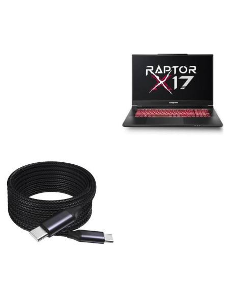 Cable USB-C BoxWave DirectSync PD 3.05m 100W Nylon Negro