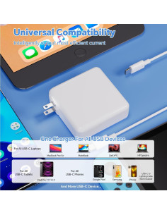 Cargador USB-C 67W Shenzhen Waweis para MacBook Pro/Air 2