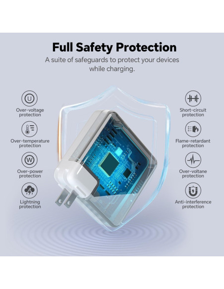 Cargador USB-C 67W Shenzhen Waweis para MacBook Pro/Air