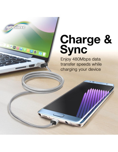 Cable de Carga Micro USB BoxWave Compatible CENAVA P72T 0.91m