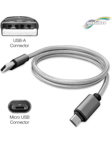 Cable de Carga Micro USB BoxWave Compatible CENAVA P72T 0.91m