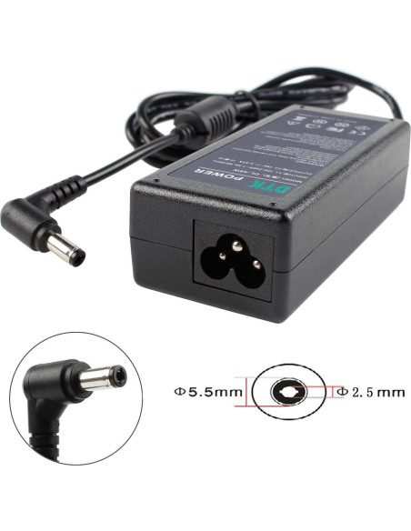 Adaptador de CA DTK 19V 3.42A 65W para Laptops Asus y Toshiba