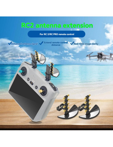 Juego de 2 Antenas Yagi Aumentador de Señal para DJI RC2/RC PRO/AIR 3S