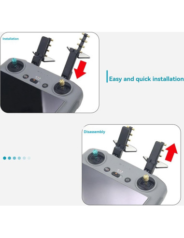 Juego de 2 Antenas Yagi Aumentador de Señal para DJI RC2/RC PRO/AIR 3S