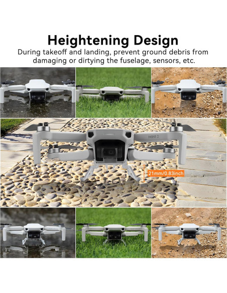 Patas de Aterrizaje Plegables Craznick para Drones DJI Mini 2 SE