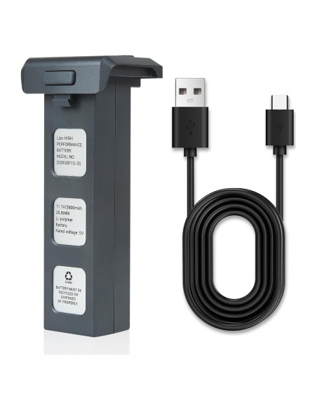 Batería de Litio 11.1V 2600mAh Pinsinholy para Drones F7