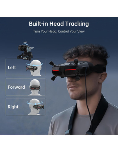 Gafas FPV CADDXFPV X 1080p con Seguimiento de Cabeza