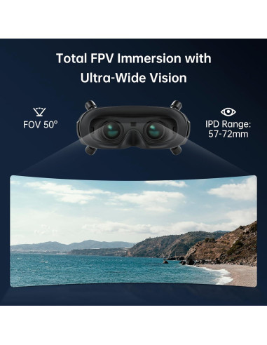 Gafas FPV CADDXFPV X 1080p con Seguimiento de Cabeza