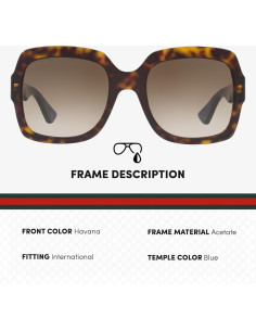 Gafas de Sol Gucci GG 0036SN Rectangulares para Mujer 2