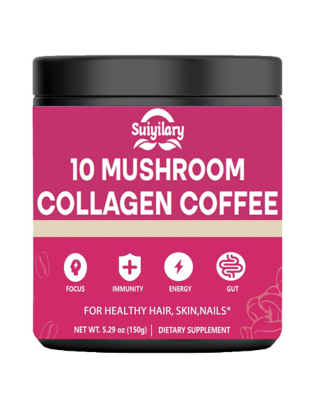 Café de Hongo con Colágeno Suiyilary 150g - Energía y Enfoque