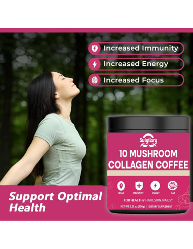 Café de Hongo con Colágeno Suiyilary 150g - Energía y Enfoque