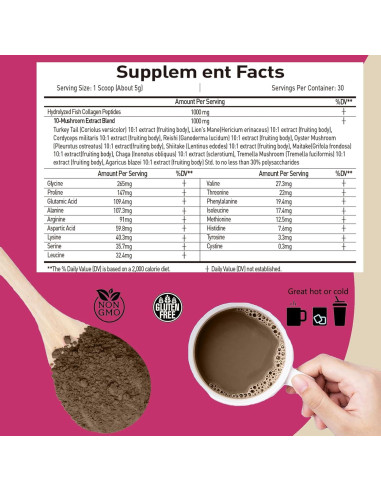 Café de Hongo con Colágeno Suiyilary 150g - Energía y Enfoque