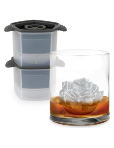 Set de 2 Moldes de Hielo en Forma de Rosa Tovolo - Silicona