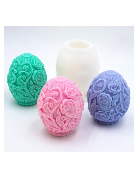 Molde de Silicona Huevo de Pascua MGLIFEUL para Velas 11.5x8.5cm