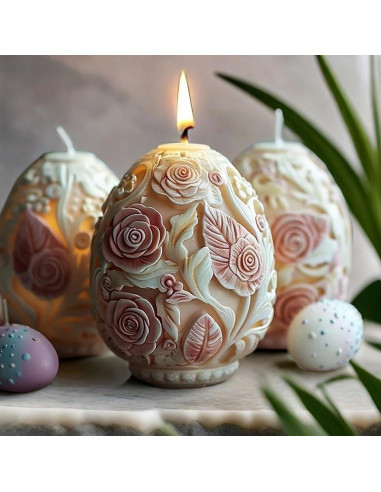 Molde de Silicona Huevo de Pascua MGLIFEUL para Velas 11.5x8.5cm