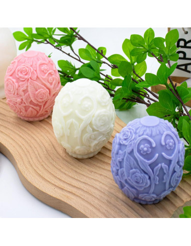Molde de Silicona Huevo de Pascua MGLIFEUL para Velas 11.5x8.5cm