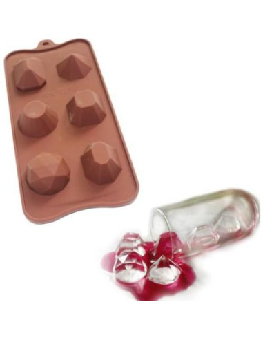 Molde de Silicona para Hielo X-Haibei Diamante 2.54cm