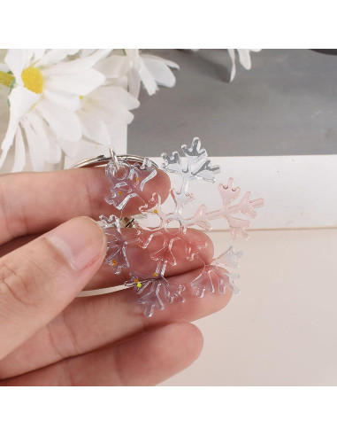 Molde de Silicona ESEENS para Resina y Velas - 8 Piezas Copo de Nieve