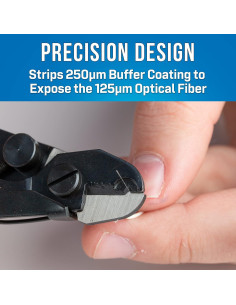 Destripador de Fibra Óptica Jonard JIC-125 13 cm Mango Amarillo 2