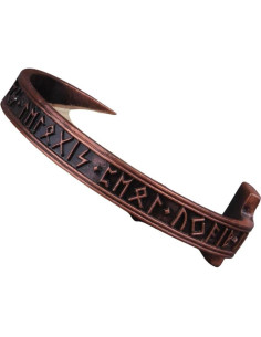 Pulsera Nórdica Rúnica Hecha a Mano LIWORNAJFO para Hombre 2