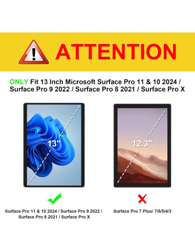Protector de Pantalla Fintie para Microsoft Surface Pro 13" 9H