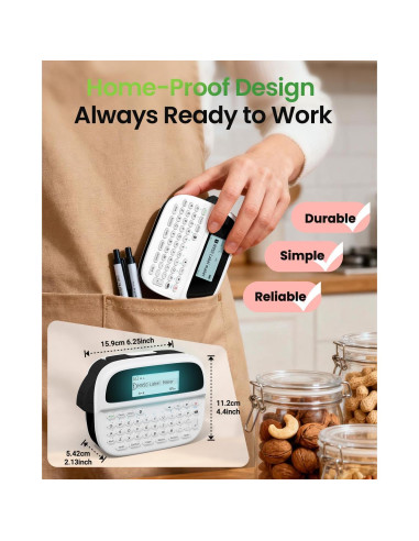 Impresora de Etiquetas Portátil EazeID M950 Bluetooth 12mm