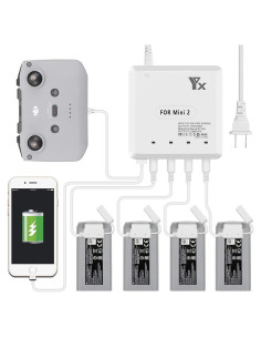 Cargador de Batería 6 en 1 Hanatora para DJI Mini 4K/2/SE