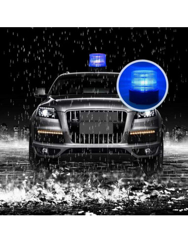 Luz Estroboscópica LED TOPKU, Baliza Magnética Recargable 8 Colores