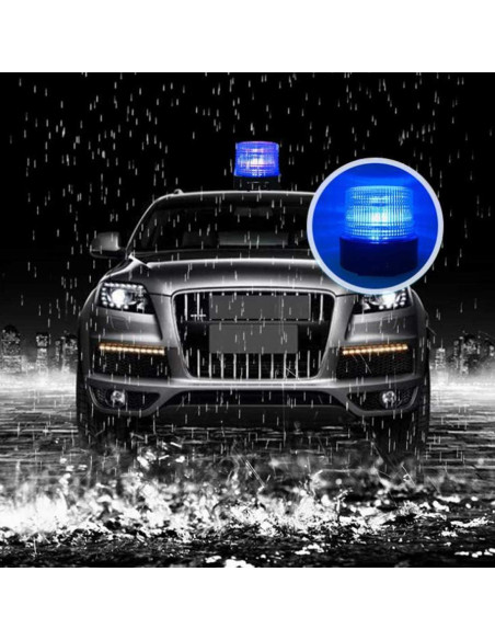 Luz Estroboscópica LED TOPKU, Baliza Magnética Recargable 8 Colores