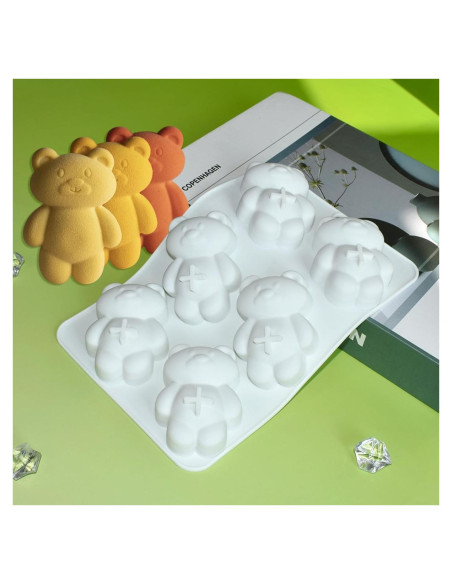 Molde de Silicona 3D Oso Mostsom para Pasteles y Postres