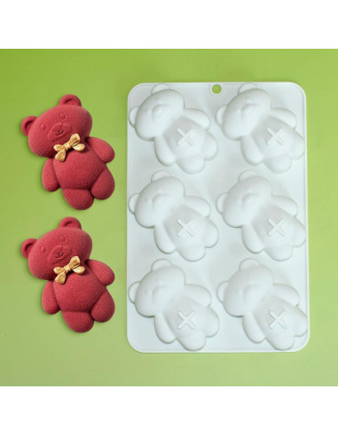 Molde de Silicona 3D Oso Mostsom para Pasteles y Postres