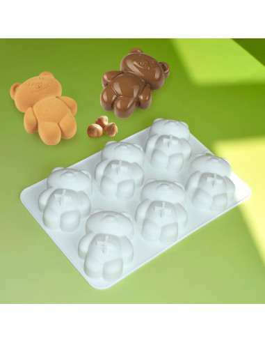 Molde de Silicona 3D Oso Mostsom para Pasteles y Postres