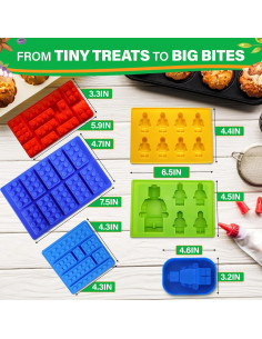 Moldes de Silicona NADOBA para Chocolate y Gominolas - 6 Piezas 2