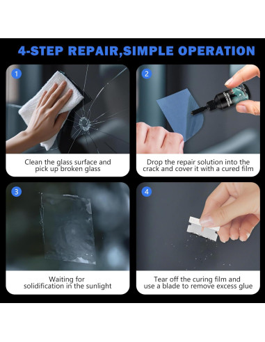 Kit de Reparación de Parabrisas Zonmtreo XFYQ-G45 - Resina Profesional