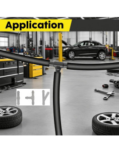 100 Conectores de Manguera Lavaparabrisas Auto OEMONEG 2