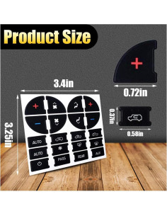 Calcomanías de Reparación de Botones de A/C Joycourt 2007-2015 2