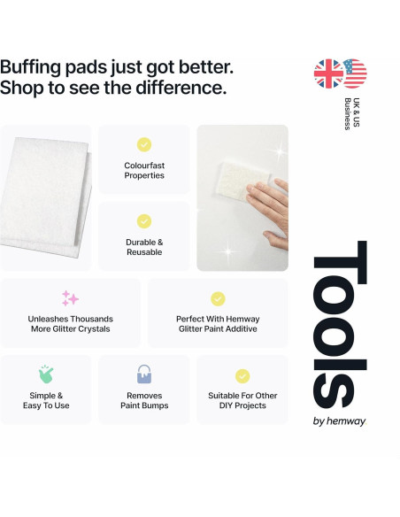 Almohadillas de Pulido de Pintura Hemway - 2 Unidades Blancas