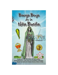 Baraja Bruja de la Santa Muerte con Libro de Rituales