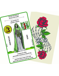 Baraja Bruja de la Santa Muerte con Libro de Rituales 2